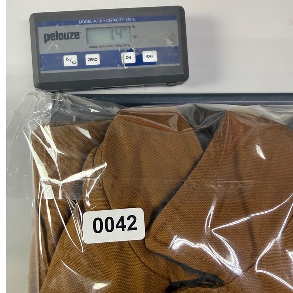 Carhartt Boys Brown Canvas Sherpa Collar Chore Coat Jacket Size S 7-8 RN13706 - Picture 11 of 11